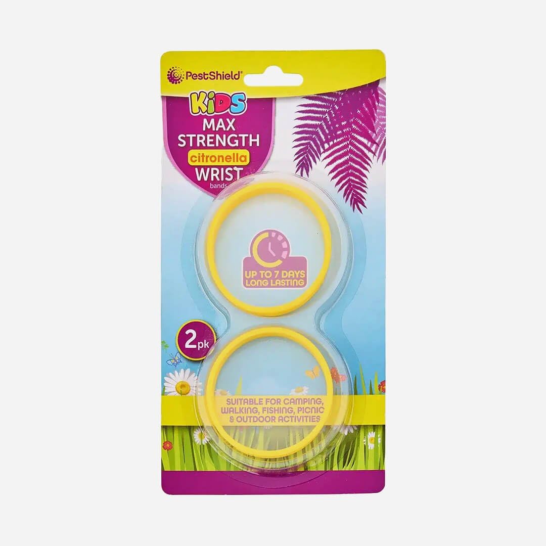 PestshieldMax Strength Citronella Wrist Bands for Kids Pack of 2