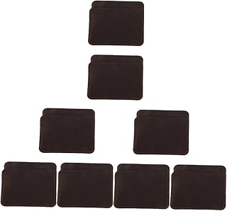 8 Peças Porta-Cartão Porta-Cartão Masculino Carteira Bolsa Mini Porta-Carteira Organizador De Cartão De Débito Carteira De Couro Com Três Dobras Carteira Feminina Carteira Pequena