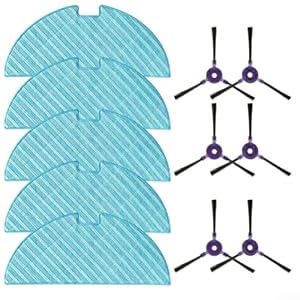 Essential Cleaning Accessories Mop Cloths & Side Brushes for Your For Wap Robot Vacuum Cleaner