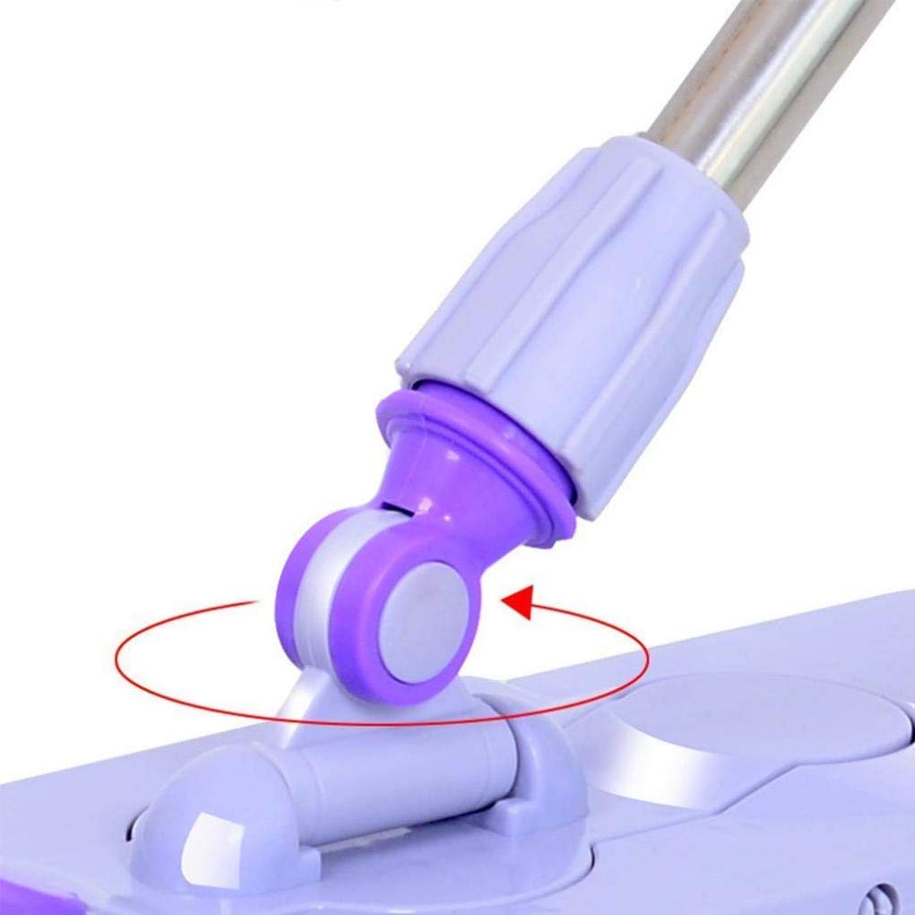 Kit de Limpieza de Suelos, fregona Extensible con toallitas Planas Reutilizables para Limpieza en seco y húmedo de Todo Tipo de Suelos Vision