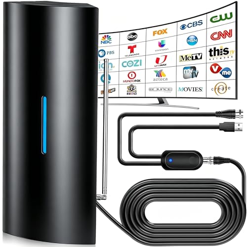 2026 Upgraded TV Antenna, Digital Antenna for Smart TV Indoor/Outdoor with Strongest Booster, HD TV...