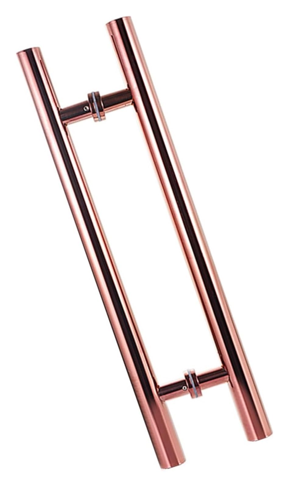 LQZAXSRDR Sliding Barn Door Handle, Stainless Steel Shower Glass Door Pull Handles Multicolor Sizes Commercial Replacement(Pink,Pitch-800mm)