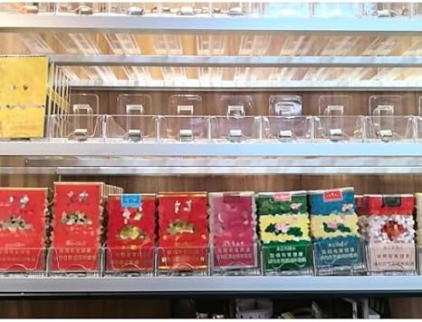 Store Display Rack Wall Mounted Storage Rack Supermarket Convenience Store Automatic Cigarette Rack Space Saving Assembled Display Cabinet,Cigarette Display Case,Acrylic Cigarette Display St image 2
