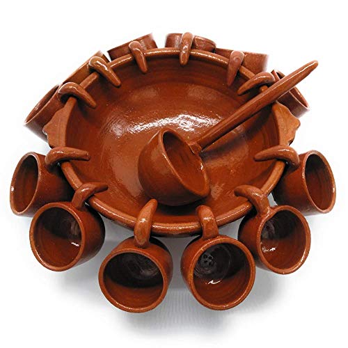 Juego de queimada de 12 SERVICIOS M, 34 cm de diámetro por 16 cm de alto.