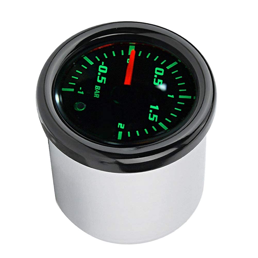 Medidor Turbo Boost, 2 "52 mm Universal Aluminio + Pantalla LED de plástico Medidor Turbo Boost de motocicleta con sensor