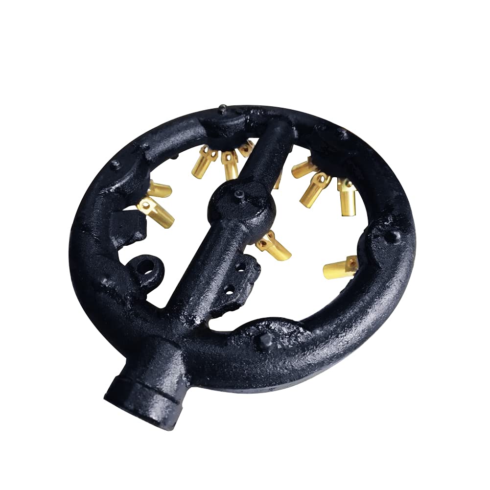 Joywayus Erdgasbrenner, 23 Spitzen für Wok-Serie, Rühren, Grillen, Gusseisen, runde Düse, Jet-Brenner