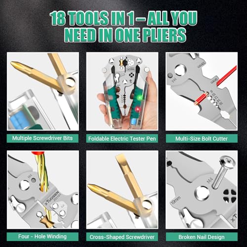 18-in-1 Foldable Electrician Multi-Tool