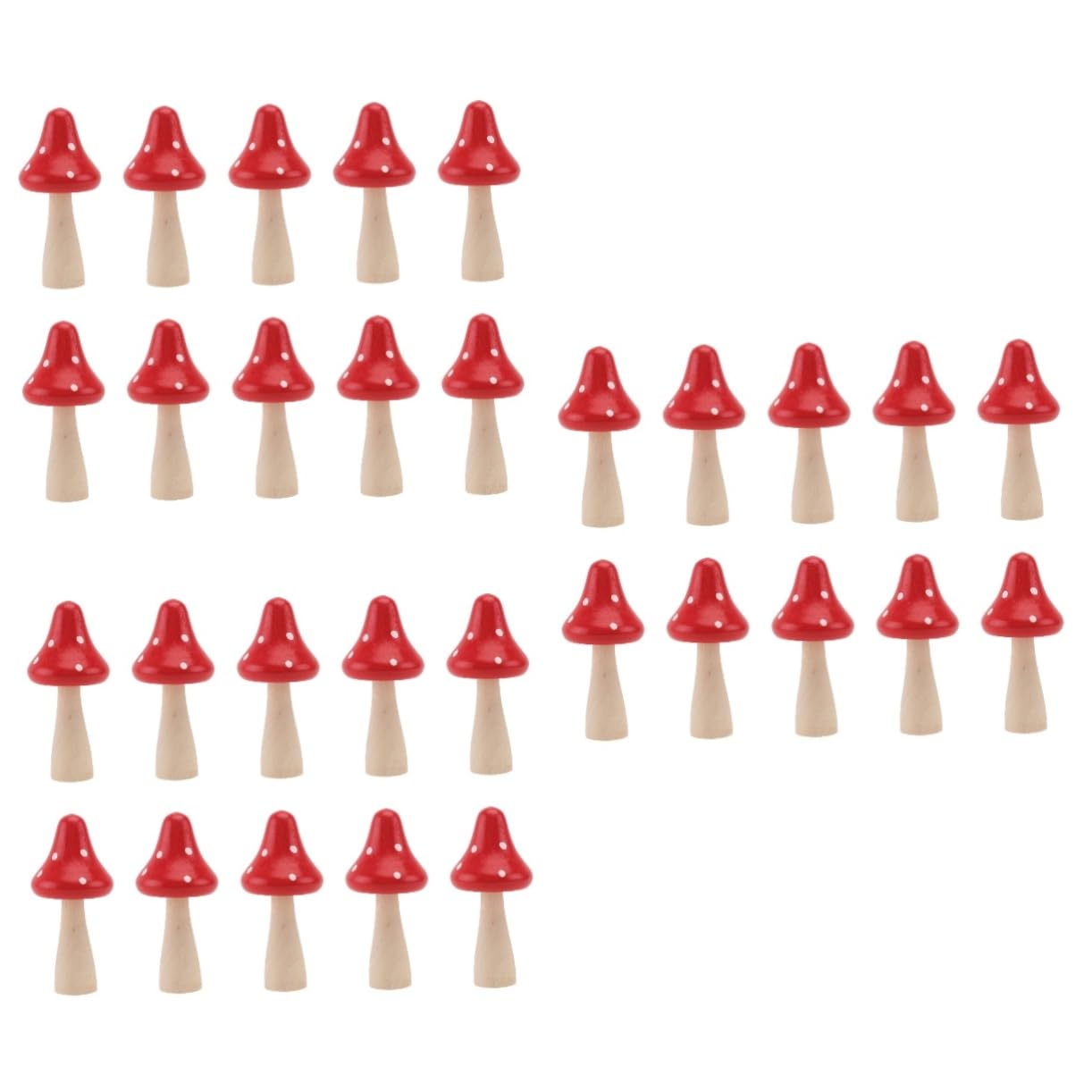 Mipcase 30 Pièces Grand en Bois Ornement Bonsaï Figurines Miniatures Bonsaï Décoration Miniature Décoration De Mini Bonsaï Micro Paysage Décor Mini- Rouge