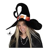 Deluxe Plush Witch Hat Party Accessory (1 count) (1/Pkg)