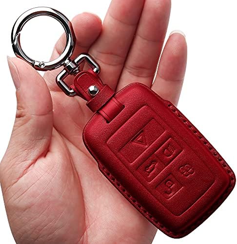 Tukellen Capa de couro para chaveiro Land Rover com capa de chave