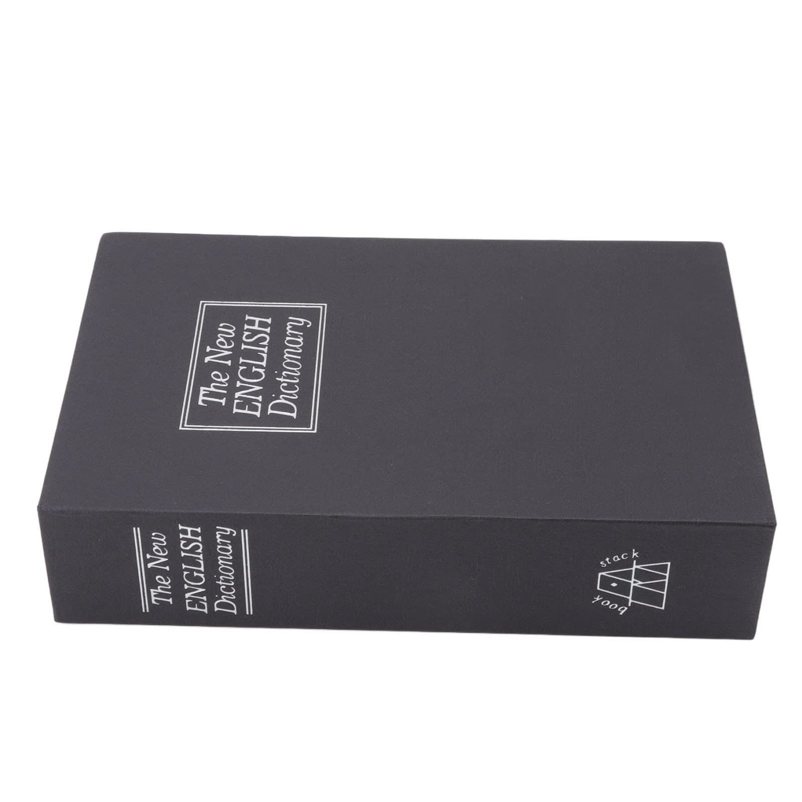 Jelquix Diversion Book Safe Storage Box, Secret Compartment Innovative Medium Dictionary Safe with Coded Lock, for Storing Money Jewelry Cards Documents, Ideal for Home Security (Black)