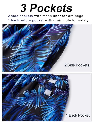 Image of BOJIN Mens Swim Trunks 9 inch Quick Dry Stretch Swim Shorts Mesh Lining Bathing Suits Swimwear Beach Shorts with Pockets