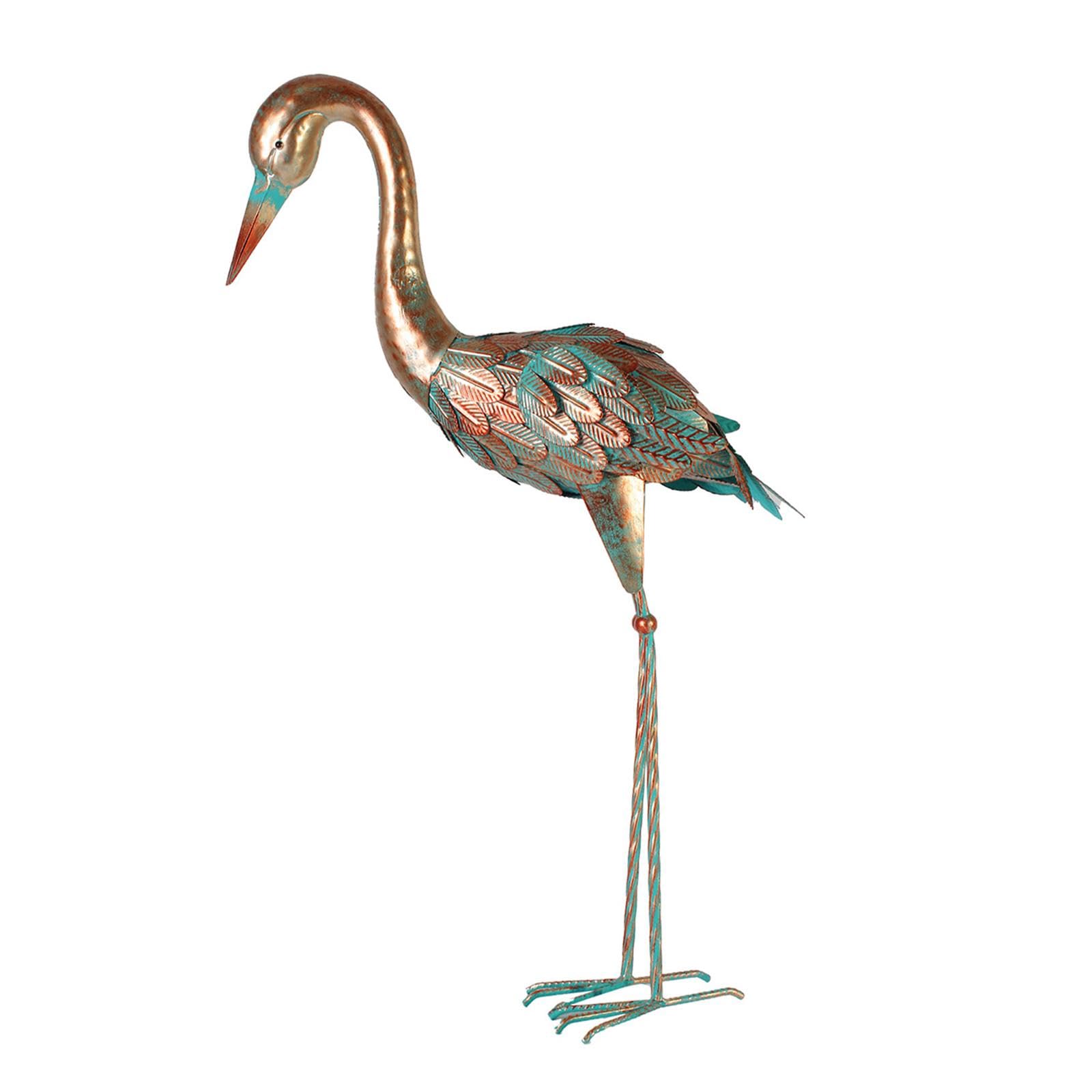 MYCENSE Vintage Bird Sculpture Decor Outdoor Garden Lawn Ornament Decorative Photography Props Antique Decoration for Hallway Party, Lower Head