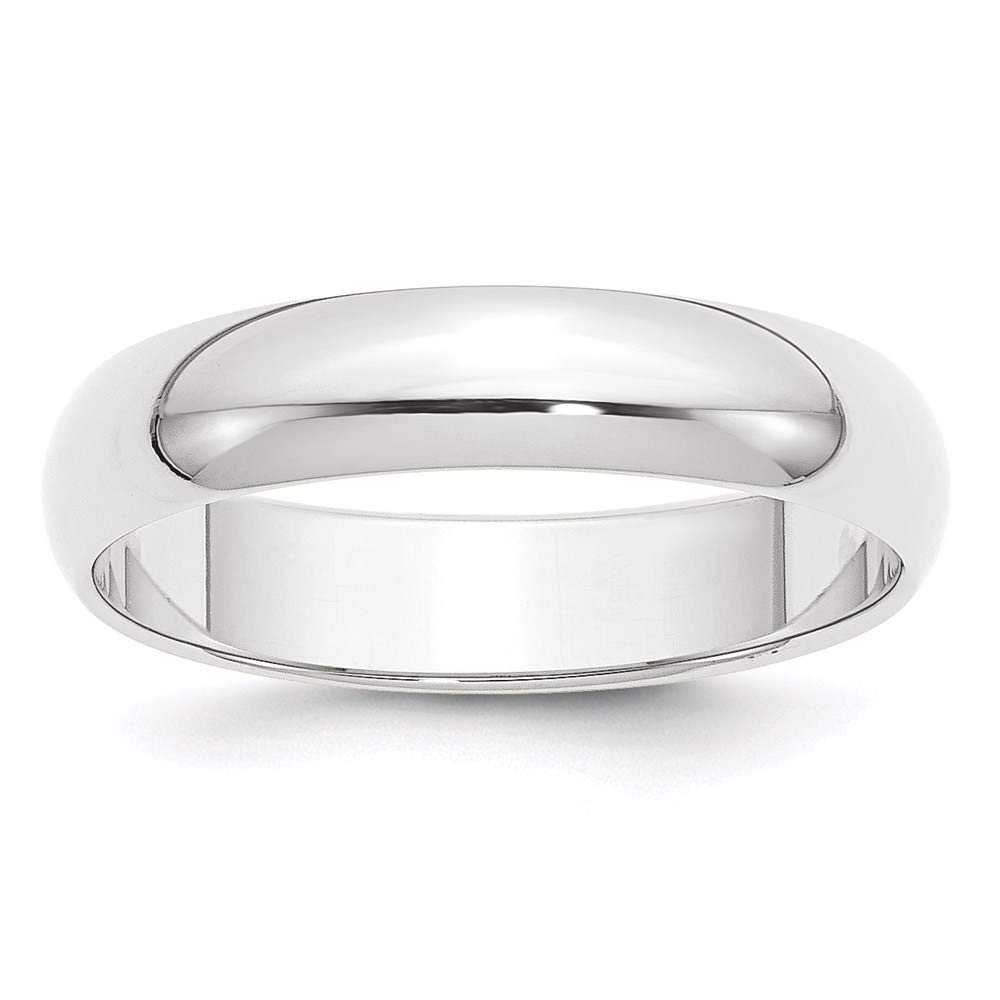 950 Platinum 5mm Half-Round Shape Featherweight Band Ring Fine Jewelry For Women Gifts For Her