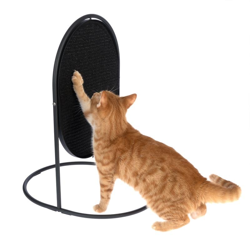 Modern Living Kratzbrett & Katzengym Hollywood | 2-in-1 Möbelstück für Katzen | zum Krallenwetzen | inkl. Katzenminze | Höhe: 55cm