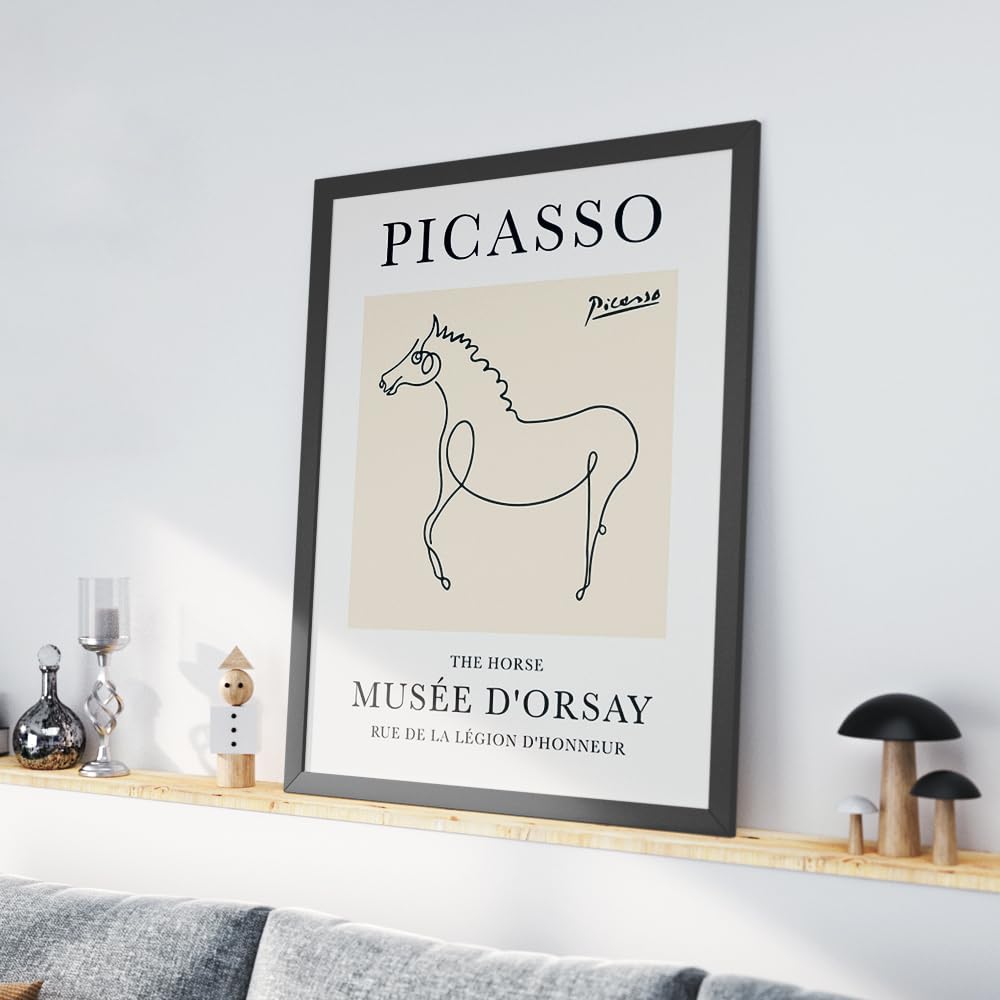 Amazon.co.jp: ヴィンテージ ピカソ 犬 猫 鳥 馬 キャンバス 絵画 抽象