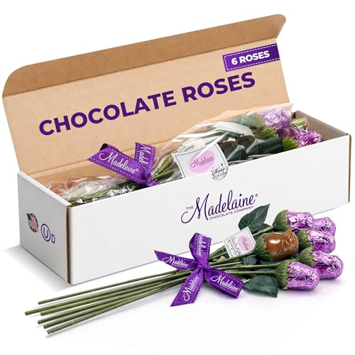 Lavender Chocolate Roses - Beautiful Valentines Gift for Mom, Wife,