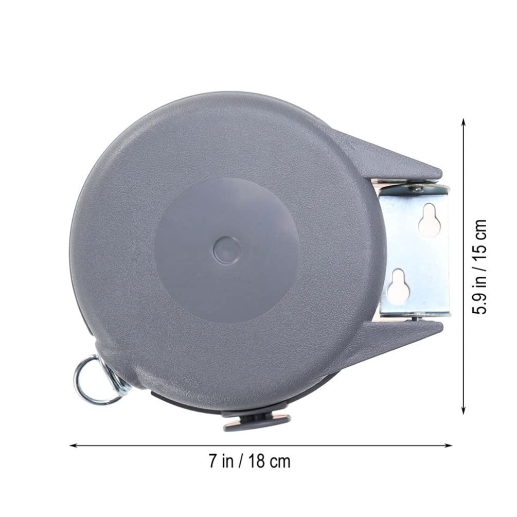 Filo Stendibiancheria Retrattile da Esterno 15m Abs Pvc | Interno e Esterno, Resistente All'usura, Facile da Installare, per Asciugare Capi Bagnati