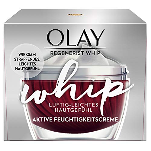 Olay Regenerist Whip Luftig-Leichte Feuchtigkeitscreme 50 ml – Straffende Wirkung, Sichtbare Reduzierung Von Falten Und Leichtes Hautgefühl