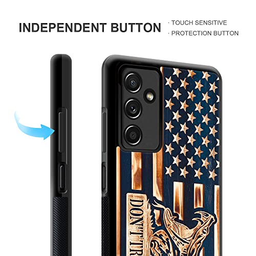 DAIZAG Compatible with Samsung Galaxy A13 5G Case,All-Round Protection Shockproof Anti-Scratches TPU Cover,Cases for Man Woman-Dont Tread on me Wood Grain American Flag by DAIZAG - Image 3