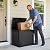 30 Gallon Deck Box, Outdoor Storage Box Lockable Waterproof Resin, Indoor Outdoor Storage Container for Patio Cushions, Garden Tools, Pool Accessories, Package Delivery Boxes for Outside