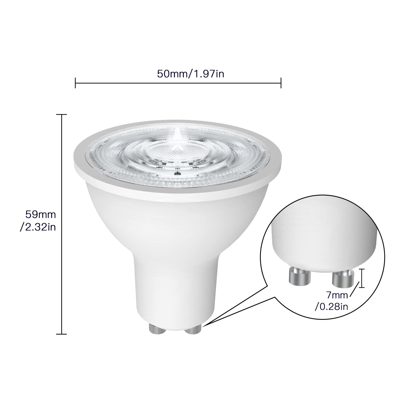 LEDLUX Lámpara LED GU10 ZigBee, Foco LED Inteligente GU10 5W, RGB CCT Regulable, Compatible con Alexa, Compatible con Philips HUE 3.0 (4), SHZ61005