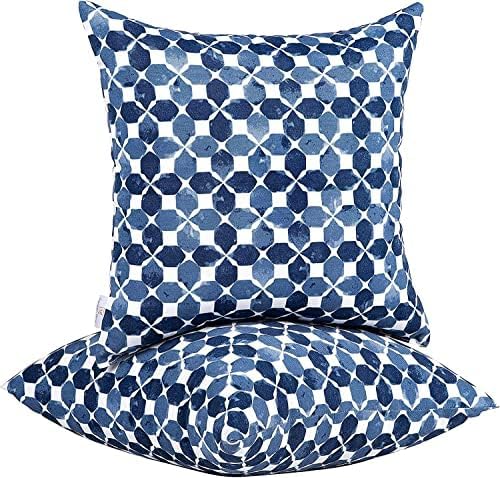 Outdoor Decorative Pillows with Insert - Set of 2 18x18