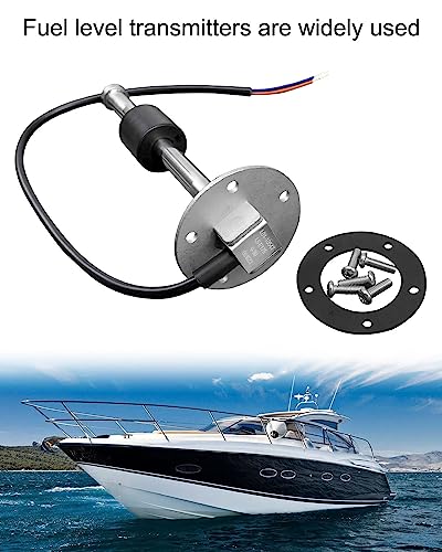 Image of OCHIKI 0-90ohm Boat Fuel Tank Sending Unit, 7 inch (175mm) Waterproof Fuel Sender Unit, Stainless Steel, Marine Fuel Level Sensor for Boat, Car, RV, Truck, Vehicle