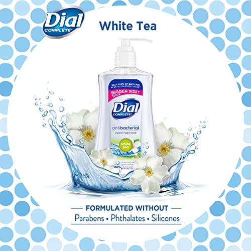 Image of Dial Antibacterial Liquid Hand Soap, White Tea, 11 Fl Oz (Pack of 2)