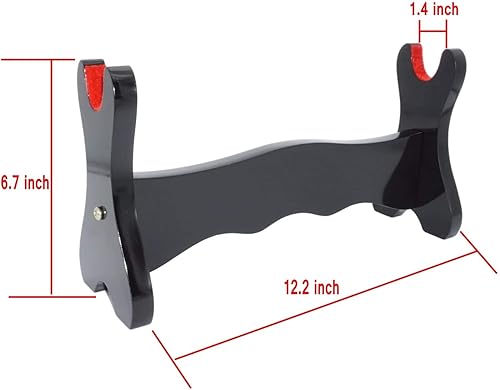 Miniatura 8 de CNLQ 1, 2, 3, 4 capas acolchadas para proteger la espada samurái japonesa, Katana Wakizashi Tanto soporte de soporte de exhibición para todas las