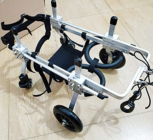 Verstelbare Hond Mobiliteit Kar Rolstoel4Wheel Ondersteuning voor Gehandicapte Honden Huisdier Wandelhulp Verbeteren Mobiliteit & Onafhankelijkheid voor Uw Harige Vriend