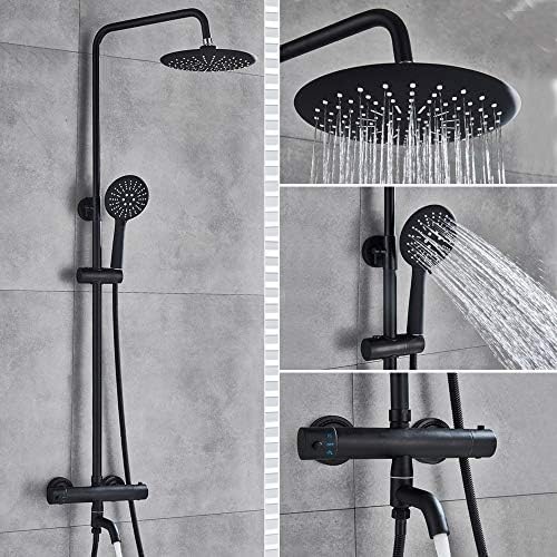 Mélangeur thermostatique de douche anti-brûlure avec robinet de bain-douche