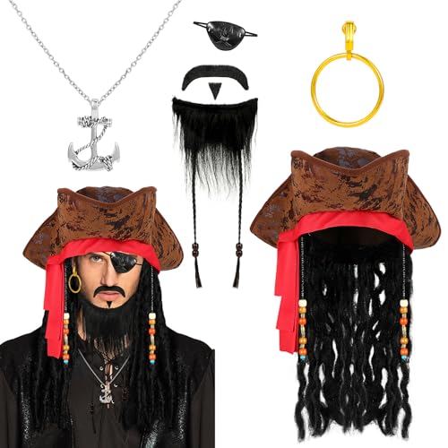 Adatto a Tutte le Età: Che ti stia preparando per una festa in costume o per un evento a tema per adulti, questi versatili accessori pirata sono adatti agli adulti. Garantiscono un'avventura in alto mare per tutti.