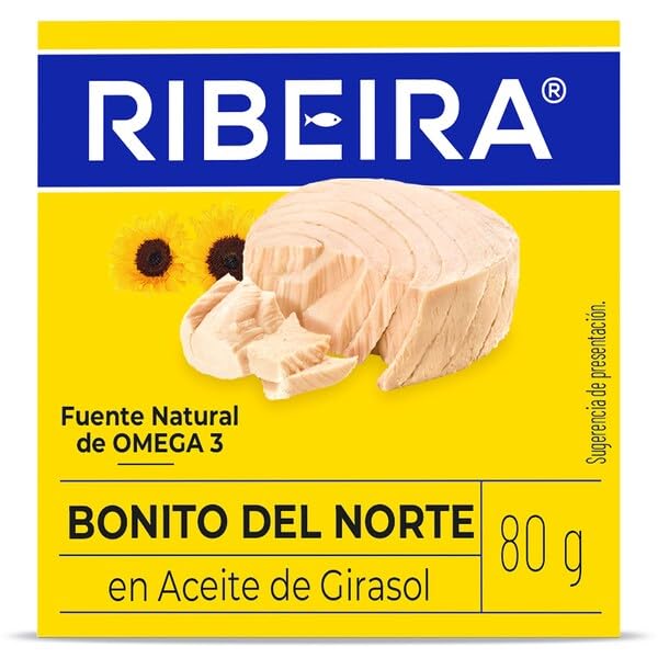 Bonito del Norte en aceite de girasol Ribeira lata 60 g