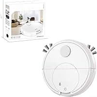 Robô aspirador de pó de 7,6 cm - esfregão varrendo, sucção de 1000 Pa para pelos de animais de estimação, design fino de 6,5 cm para embaixo de móveis, limpador de piso automático silencioso para