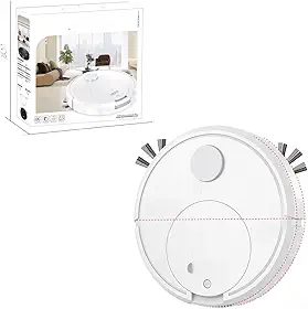 Robô aspirador de pó de 7,6 cm - esfregão varrendo, sucção de 1000 Pa para pelos de animais de estimação, design fino de 6,5 cm para embaixo de móveis, limpador de piso automático silencioso para