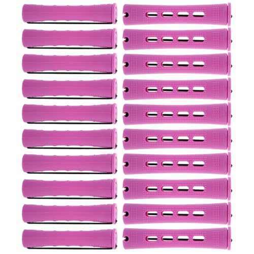 PRETYZOOM Rizadores de Pelo Caseros Rodillos de Plástico Abs Resistentes y 20 Piezas Estilo Americano para Herramientas de Peluquería y Fijación Firme del Cabello