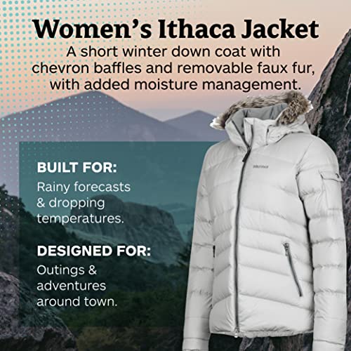 Marmot Women’s Ithaca Down Puffer Jacket, Fill Power 700 Viva viola