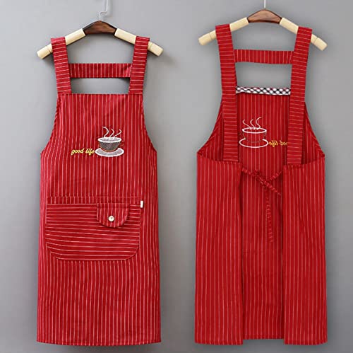WDhomLT Apron with Extended Straps Oil Stain Resistant Apron Durable Quality Chef Apron with Large Pockets Clothing - Image 6