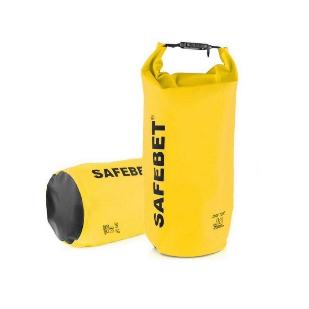 Safebet Waterproof Dry Bag 5l - yellow for camping hiking watersports kayaking rafting