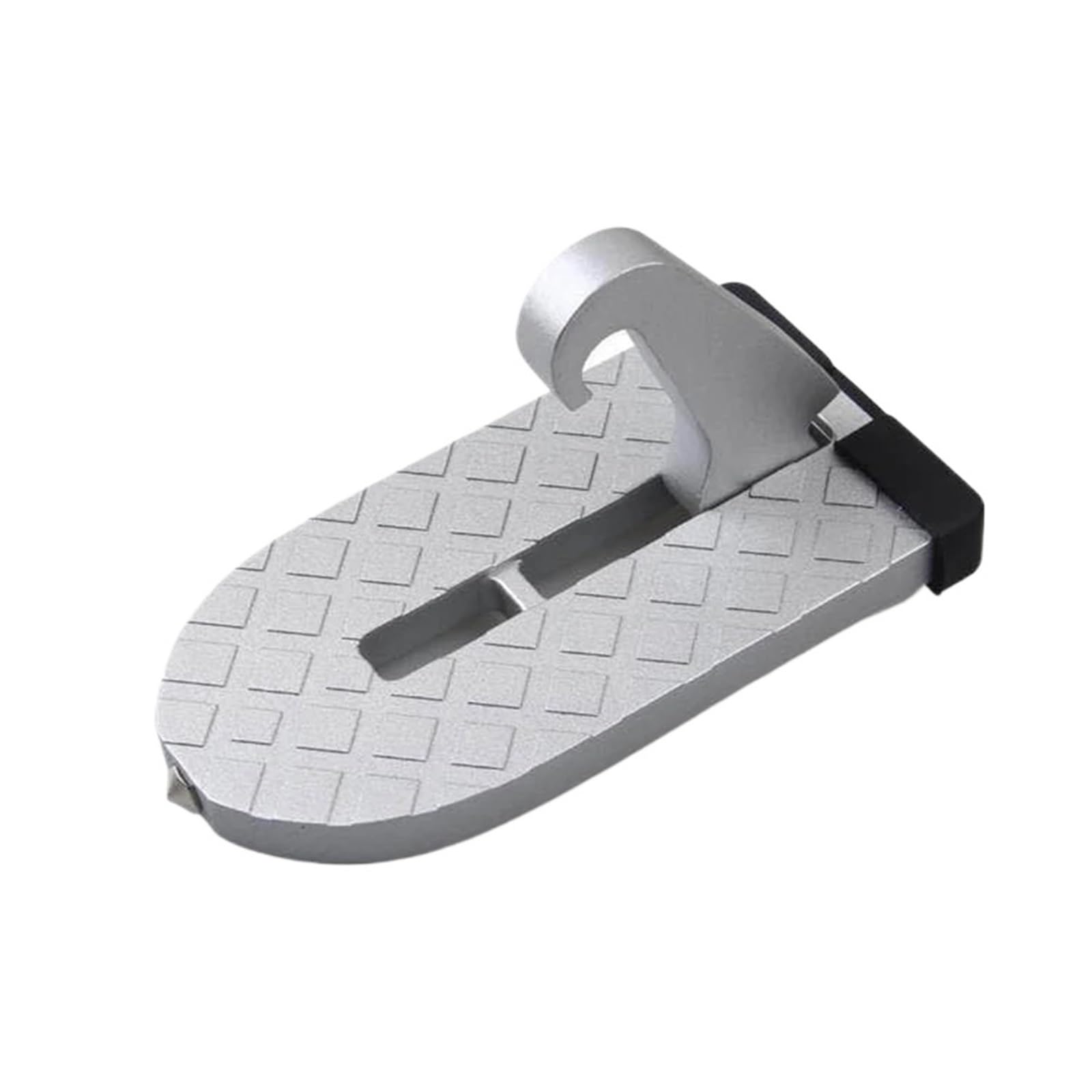 auto podpora nogi Hak zatrzaskowy Pedał nożny Aluminiowy stop Bezpieczeństwo Akcesoria samochodowe Składany bagażnik dachowy Stopień Drzwi samochodu Stopień(Silver)