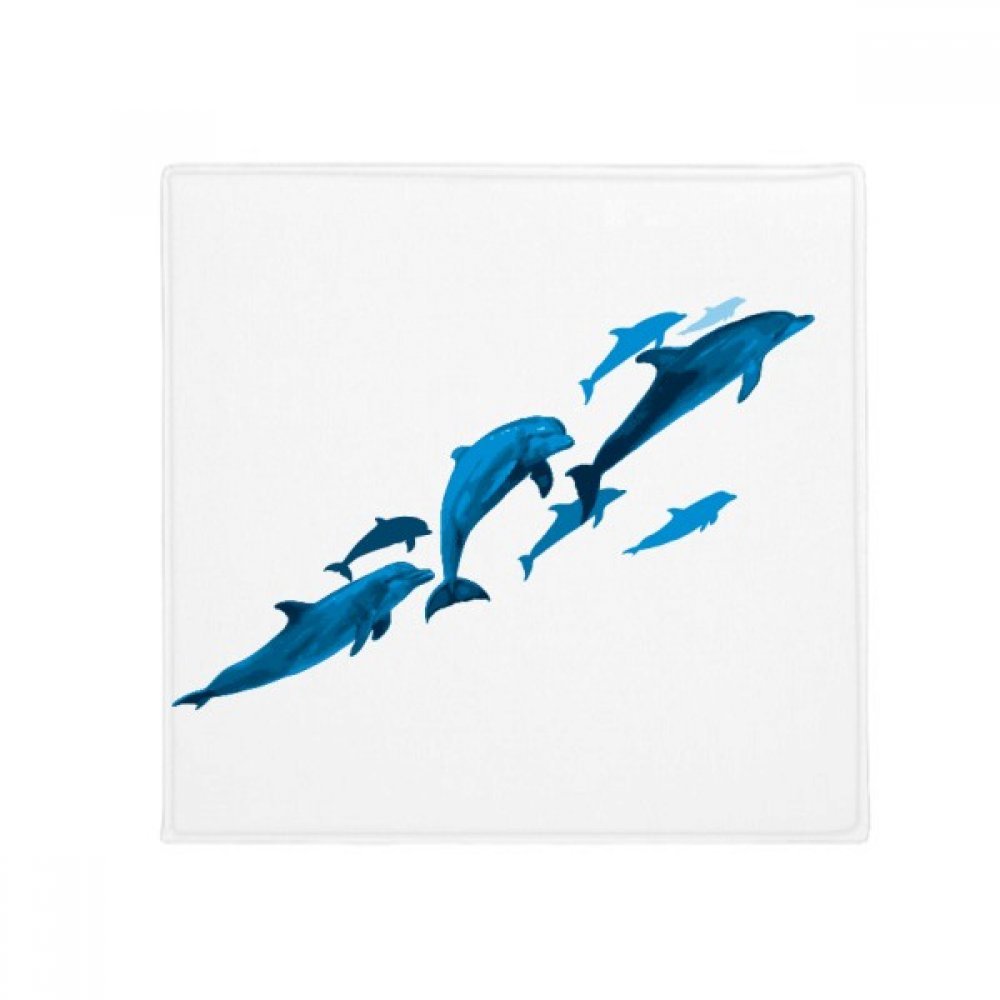 Tapis de cuisine et salle de bain dauphin 50x50cm doux pour sol de maison