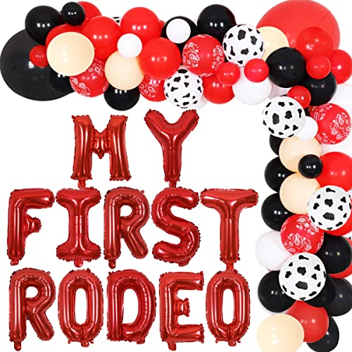 Cowboy Party Balloon Garland My First Rodeo 1st Birthday Decorations for Boys Girls