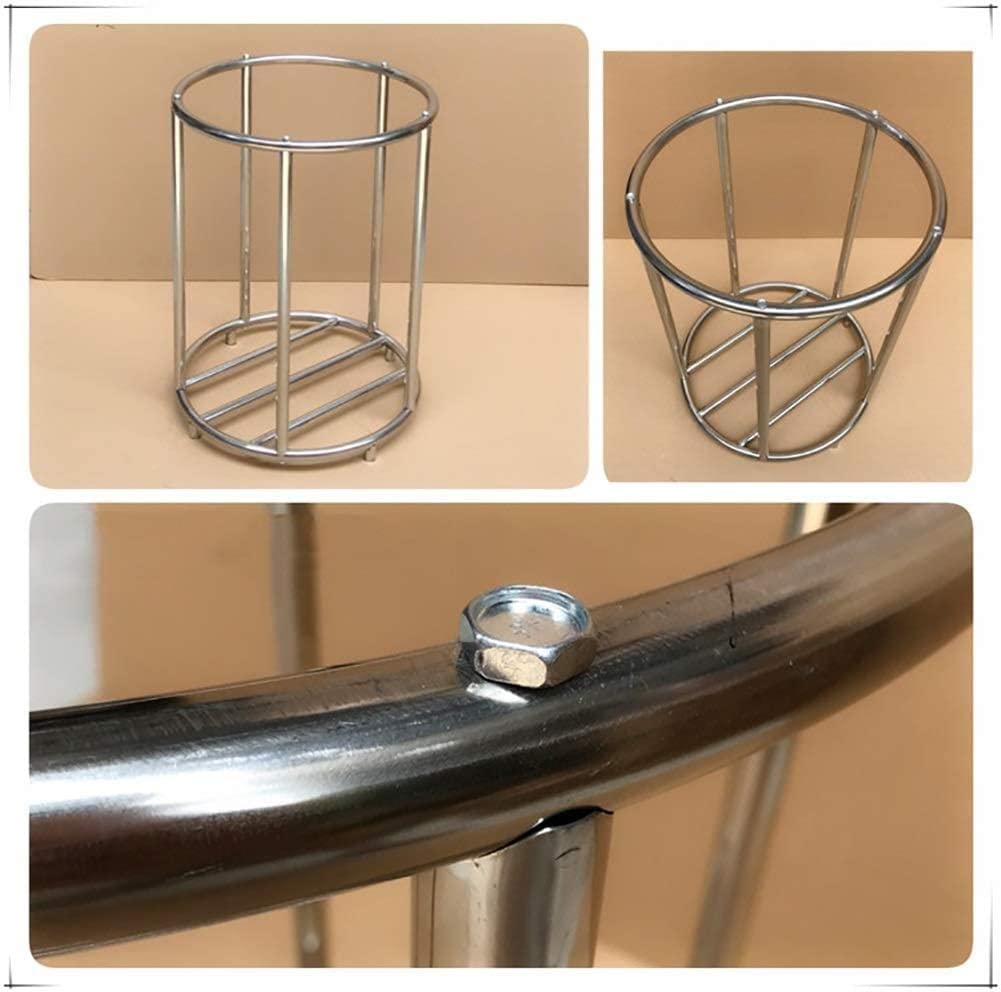 DFEDHF Large Movable Trolleys, Kitchen Storage Hand Trucks, Round Trolley with Movable Fabric Bags Anders,Heavy-Duty Laundry Sorter Cart/Orange/55 * 8