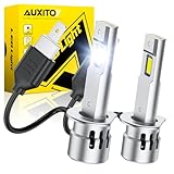 AUXITO H1 LED Bulbs, 900% Ultra-Bright, 6000K White, Easy Plug-N-Play Installation, IP68 Waterproof, Pack of 2
