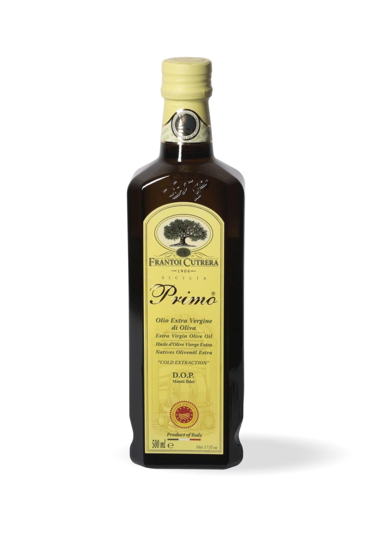 Frantoi Cutrera - Primo DOP - Olio Extravergine di Oliva - Confezione da 6 Bottiglie - 0.5 l
