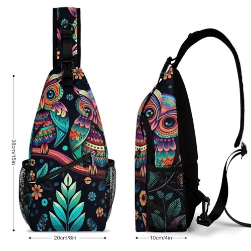 Ancient Egypt Sling Bag for Men Women - Adjustable Crossbody Chest Backpack, 15" Travel Hiking Fanny Pack2