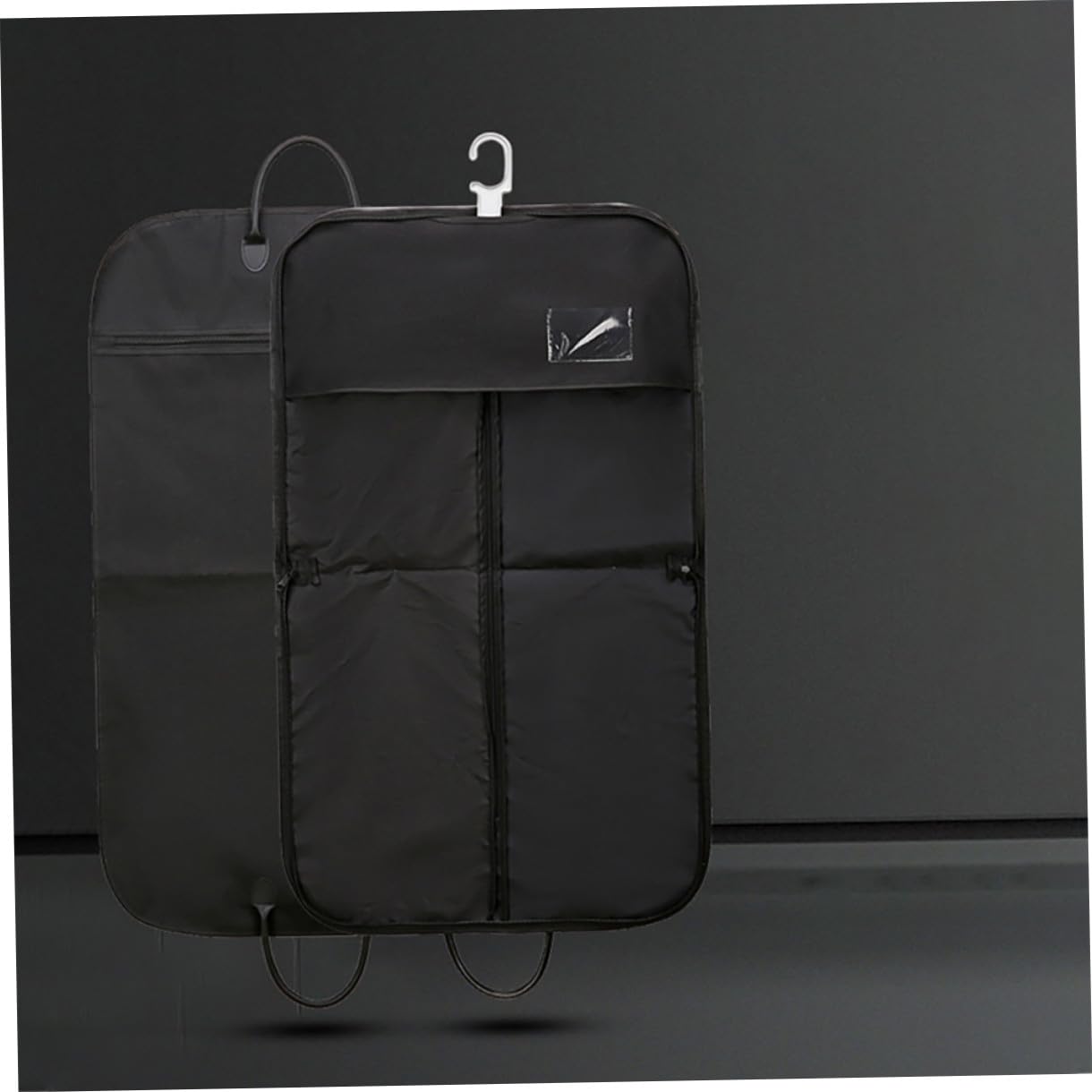 Borsa per Indumenti da Viaggio Pieghevole e Appesa, Nero, Oxford | Copertura per Abiti e Cappotti Lunghi, 1 Pezzo, Resistente All'usura, Comoda per Spostamenti di Lavoro
