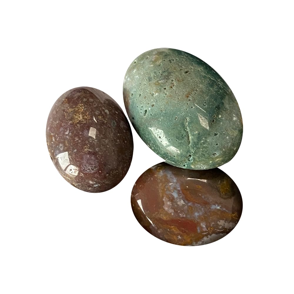 VIE Tumbled Crystals, Pack of 6, Ocean Jasper