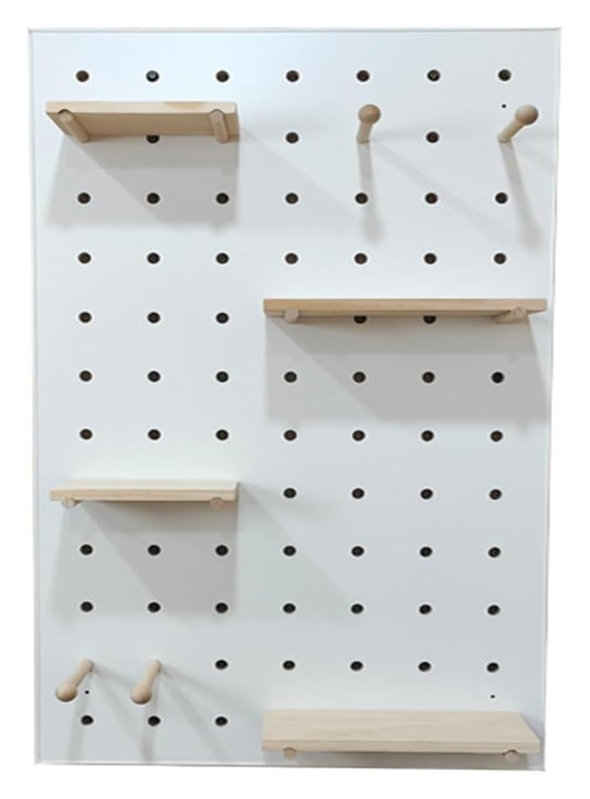 Muro Panel Perforado Para Herramientas Kit Organizador De Tablero Perforado, Tablero Perforado De Madera For Almacenamiento Montado En La Pared Con Accesorios, Soporte De Almacenamiento De Herramienta